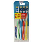 Jordan Tandenborstel totalclean soft 4 Stuks