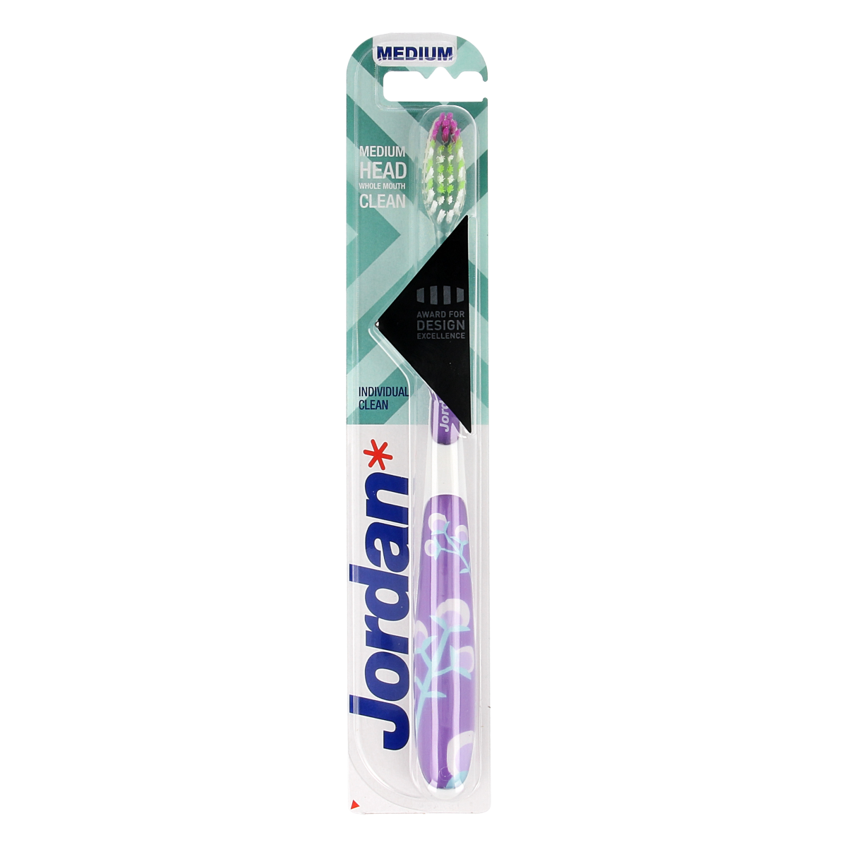 Jordan Tandenborstel individual clean medium 1.00 Stuks