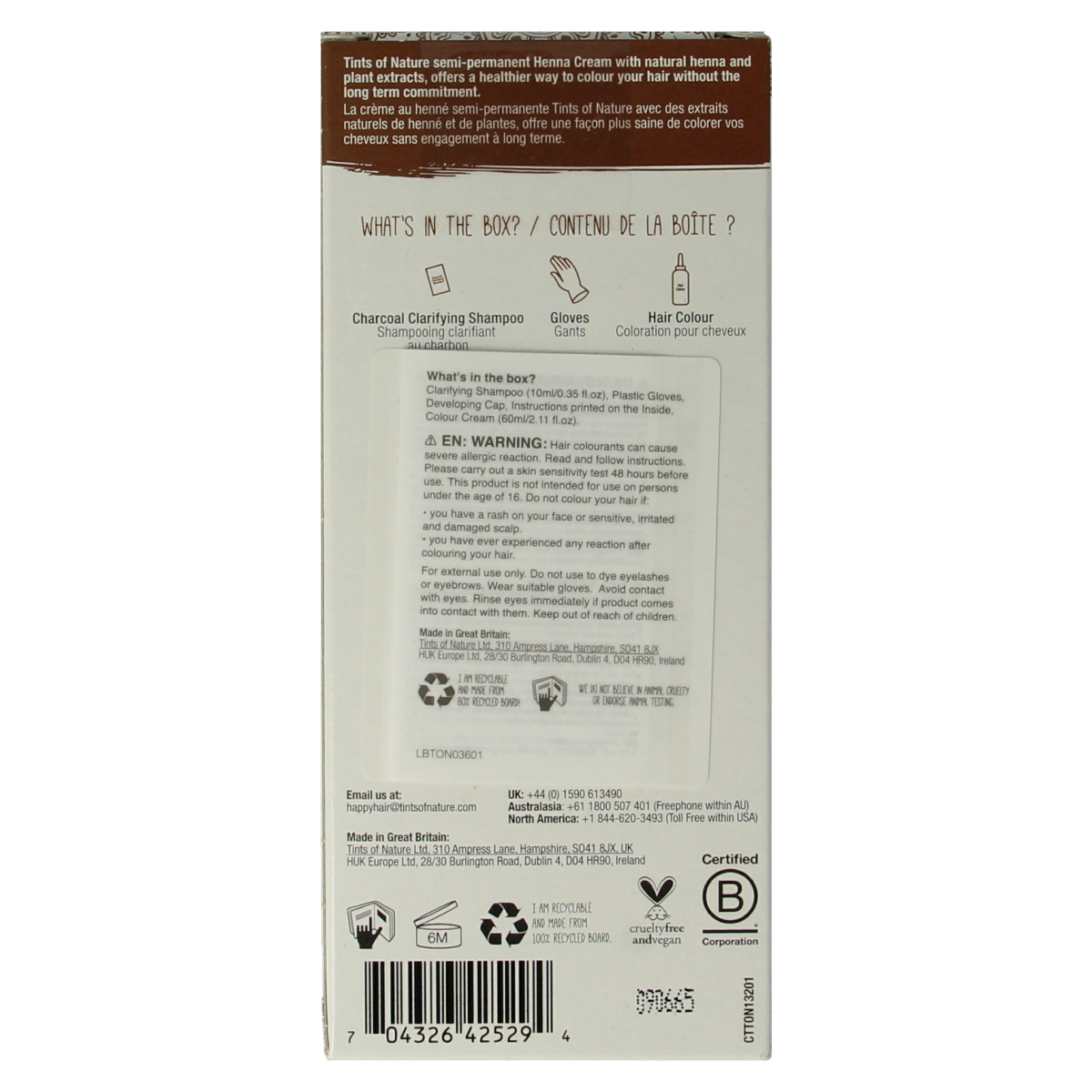 Tints Of Nature Henna cream golden brown semi permanent 70.00 Milliliter