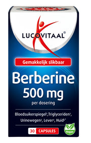 Lucovitaal Berberine Puur 500mg 30.00 Capsules