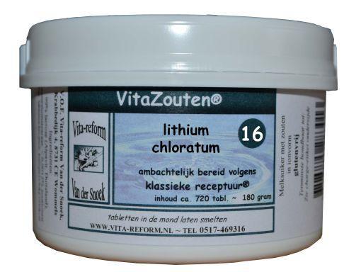 Vitazouten Lithium chloratum VitaZout nr. 16 720.00 Tabletten