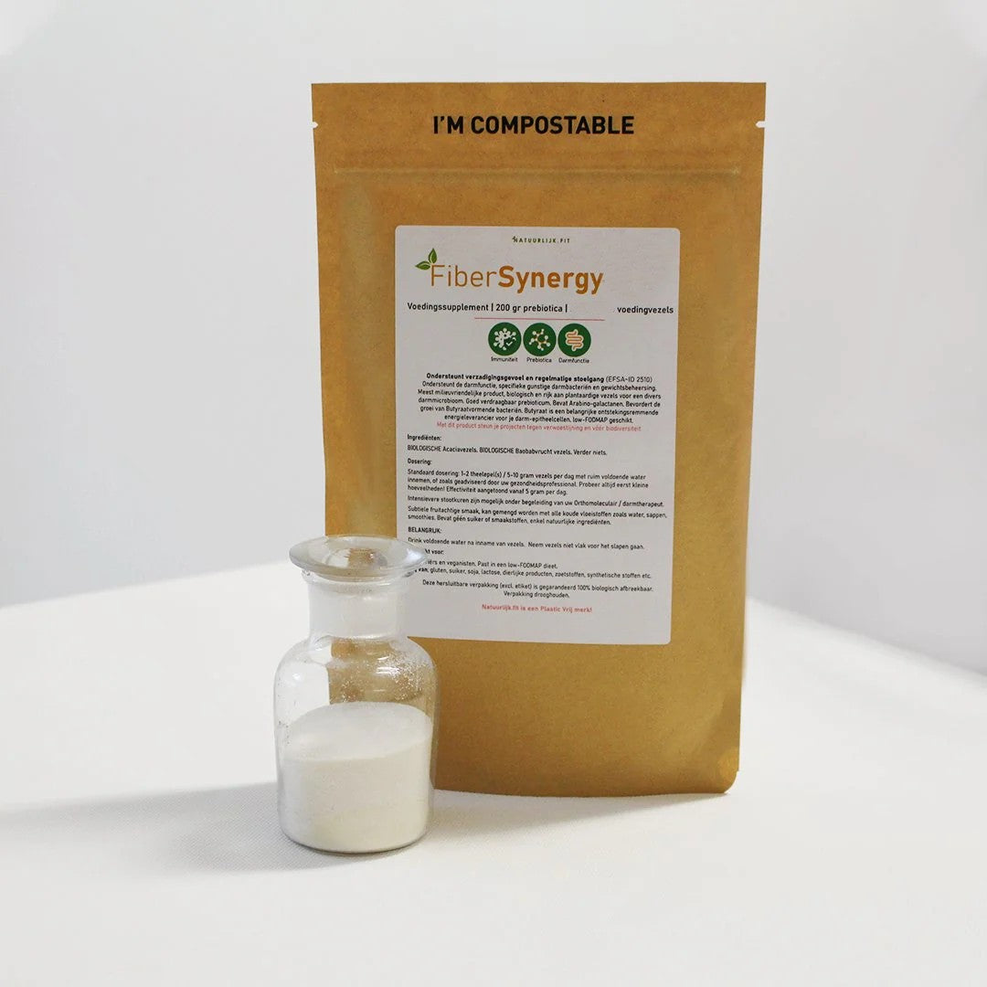 Natuurlijk.fit FiberSynergy baobab & acacia poeder 200.00 Gram