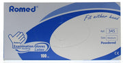 Romed Latex handschoen niet steriel gepoederd M 100.00 Stuks