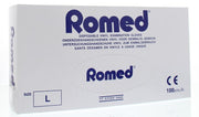 Romed Vinyl handschoen niet steriel gepoederd L 100.00 Stuks