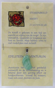 Steengoed Sterrenbeeldsteen hanger kreeft 1.00 Stuks