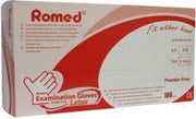 Romed Latex handschoen niet steriel poedervrij XL 100 Stuks