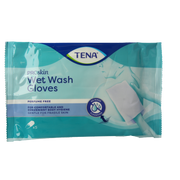 Tena Wet gloves cleans & care lotion no perfume 5 Stuks