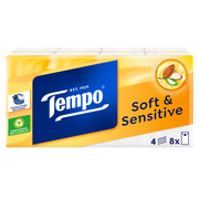 Tempo Soft & sensitive parfumvrij 9 Stuks
