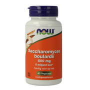 NOW Saccharomyces boulardii 500mg 60.00 Vegetarische capsules