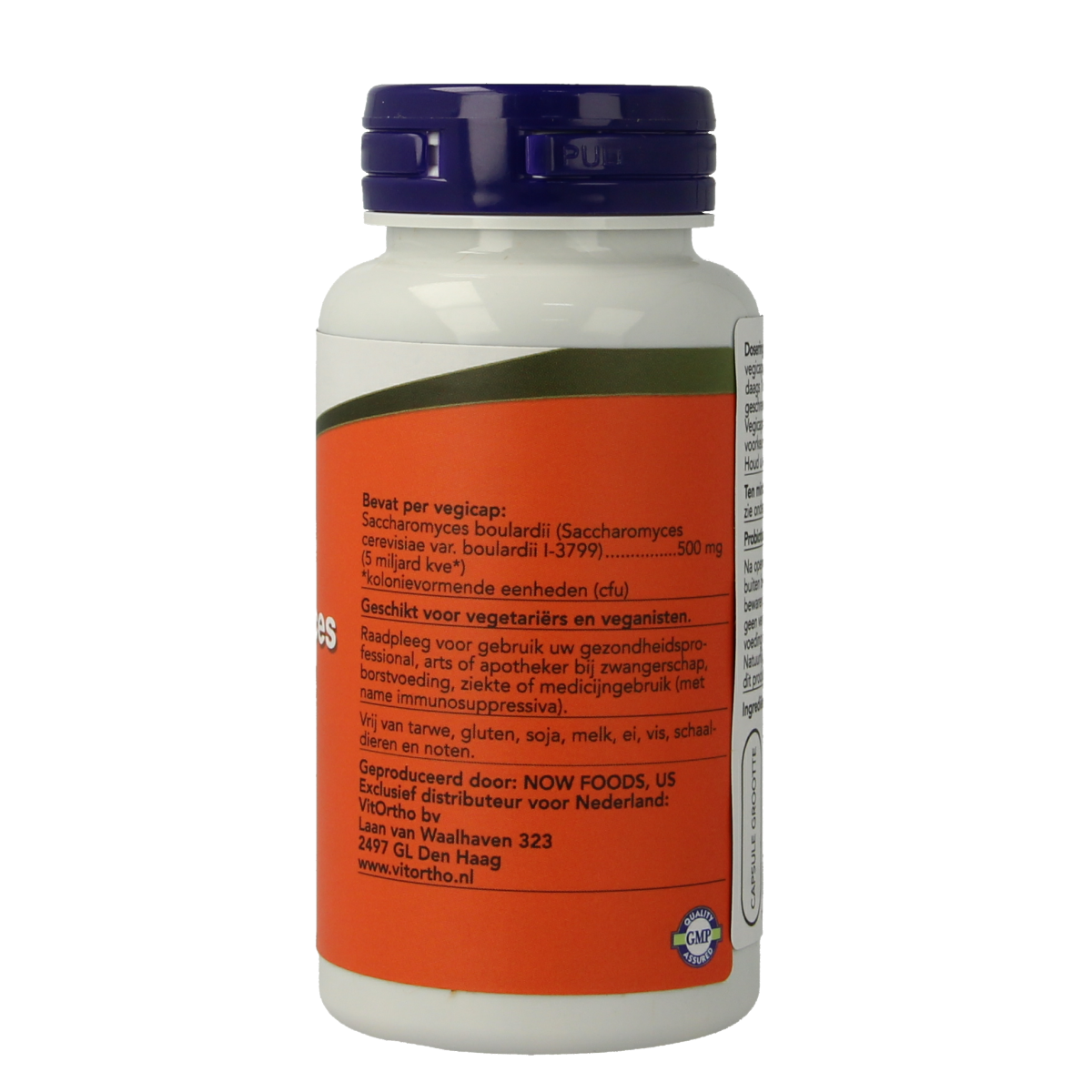 NOW Saccharomyces boulardii 500mg 60.00 Vegetarische capsules