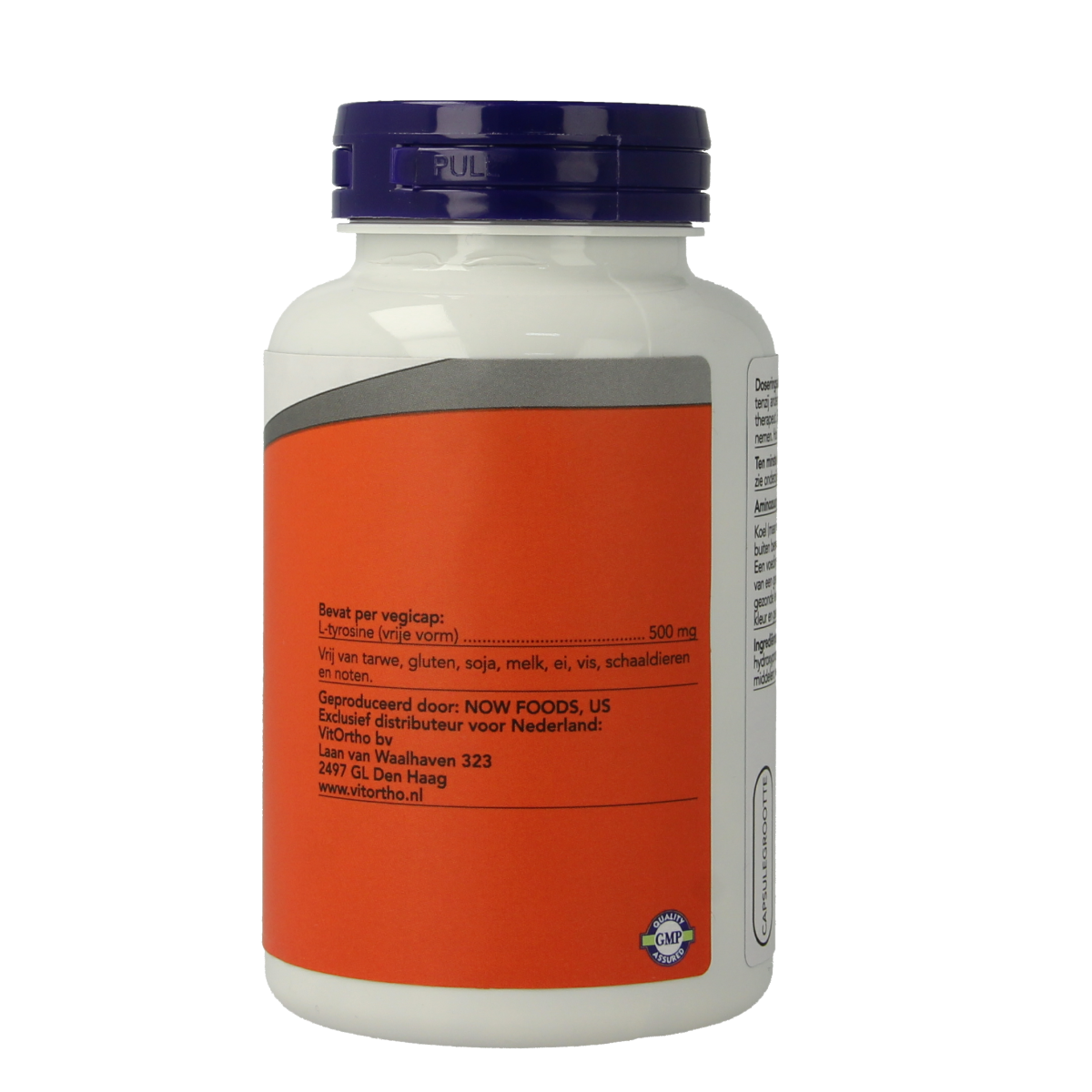 NOW L-Tyrosine 500mg 120.00 Vegetarische capsules