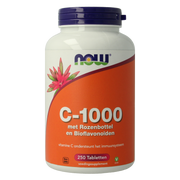 NOW Vitamine C-1000 met rozenbottel en bioflavonoiden 250.00 Tabletten
