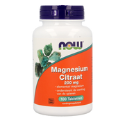 NOW Magnesium citraat 200mg 100.00 Tabletten