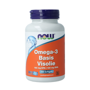 NOW Omega-3 Basis visolie 180mg EPA 120mg DHA 100.00 Softgels