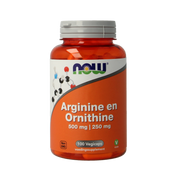 NOW Arginine & ornithine 500 / 250mg 100.00 Vegetarische capsules