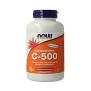 NOW C-500 kauwtabletten sinaasappelsmaak 100.00 Kauwtabletten