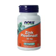 NOW Zink picolinaat 50mg 60.00 Vegetarische capsules