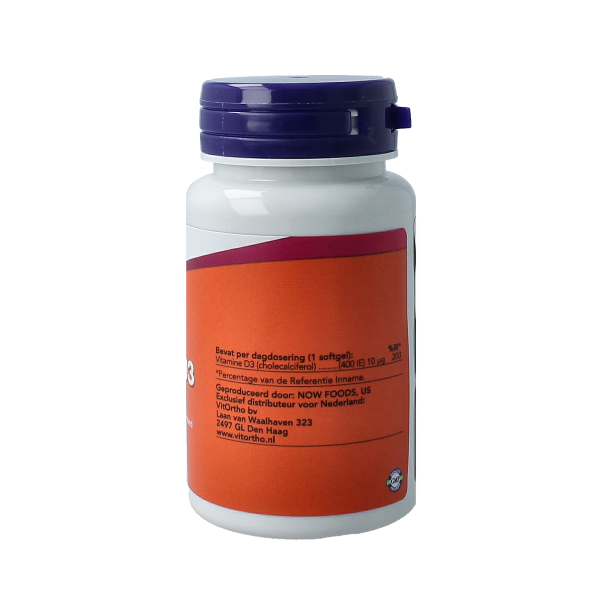 NOW Vitamine D3 400IE 180.00 Softgels