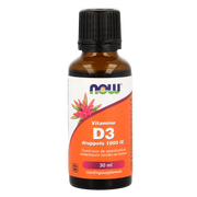 NOW Vitamine D3 druppels 1000IE 30.00 Milliliter