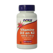 NOW Vitamine D3 1000IE & Vitamine K2 120.00 Vegetarische capsules