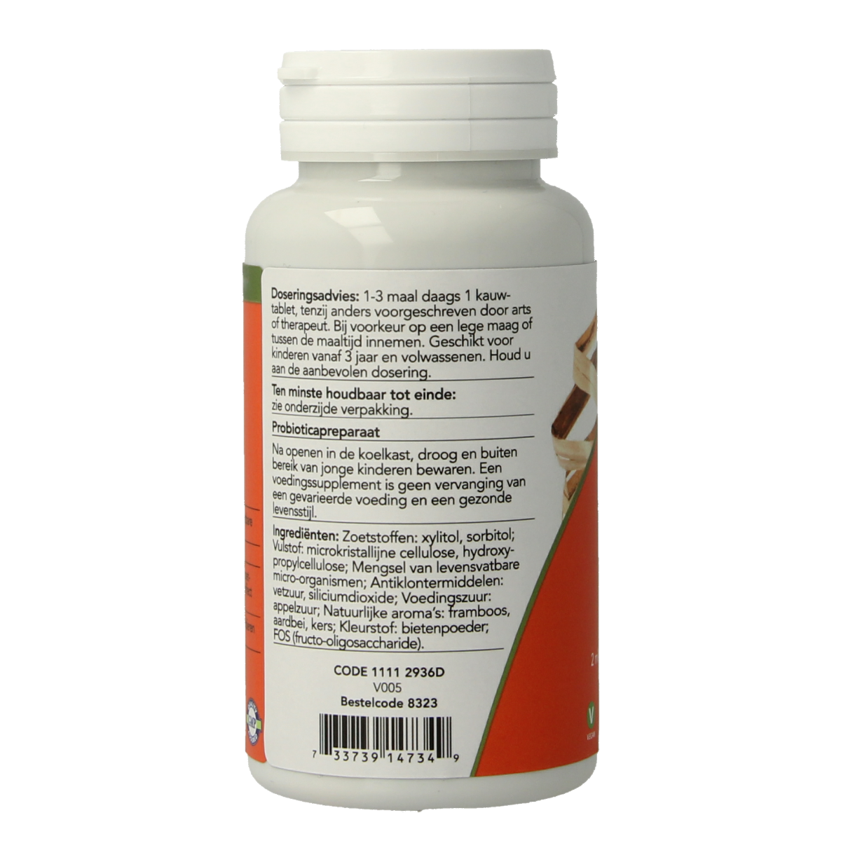 NOW Berry Dophilus™ Kids biotica kind 60.00 Kauwtabletten