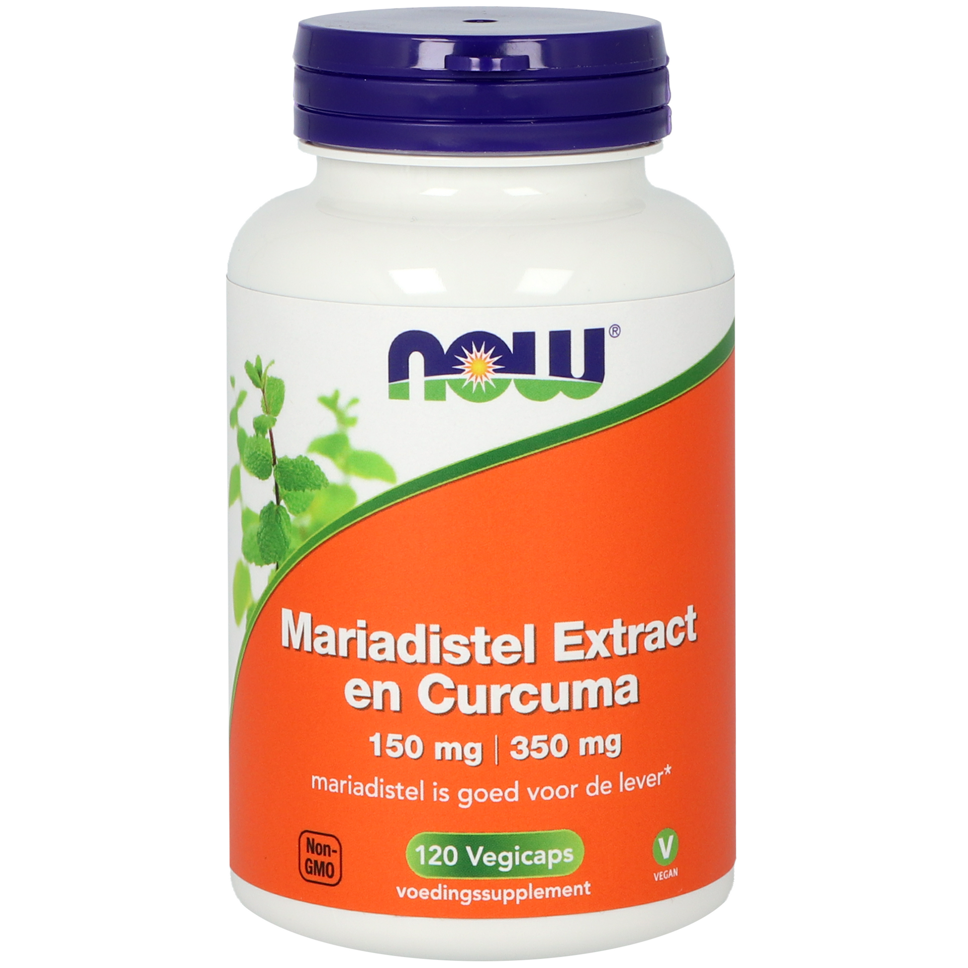 NOW Mariadistel extract  150mg en curcuma 350mg 120.00 Vegetarische capsules