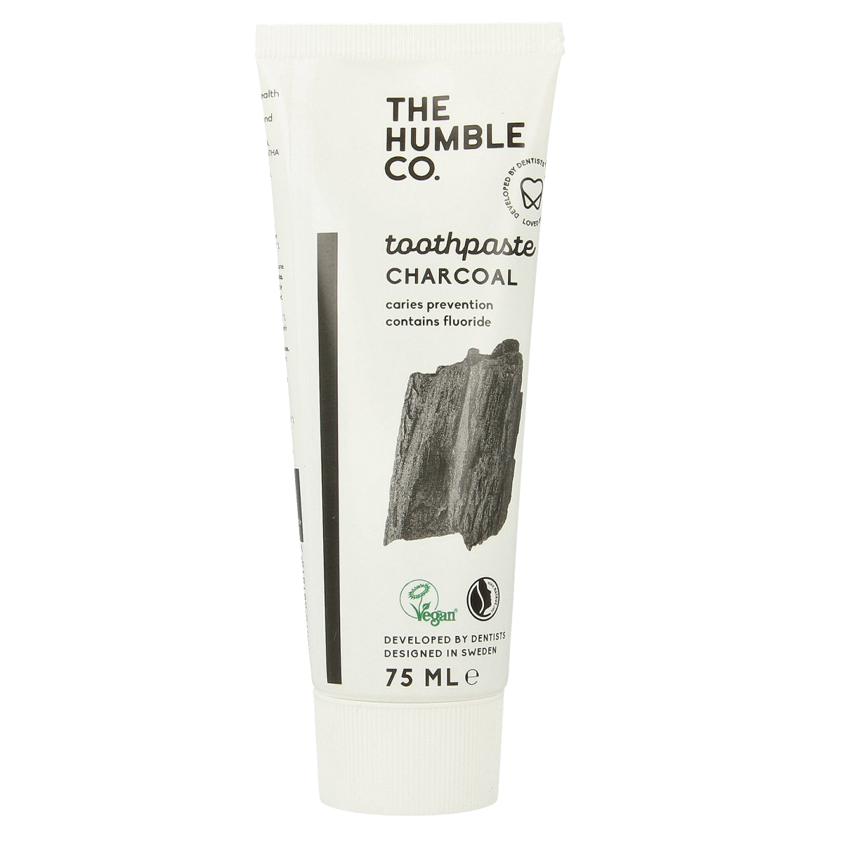 The Humble Co Tandpasta natural charcoal 75.00 Milliliter