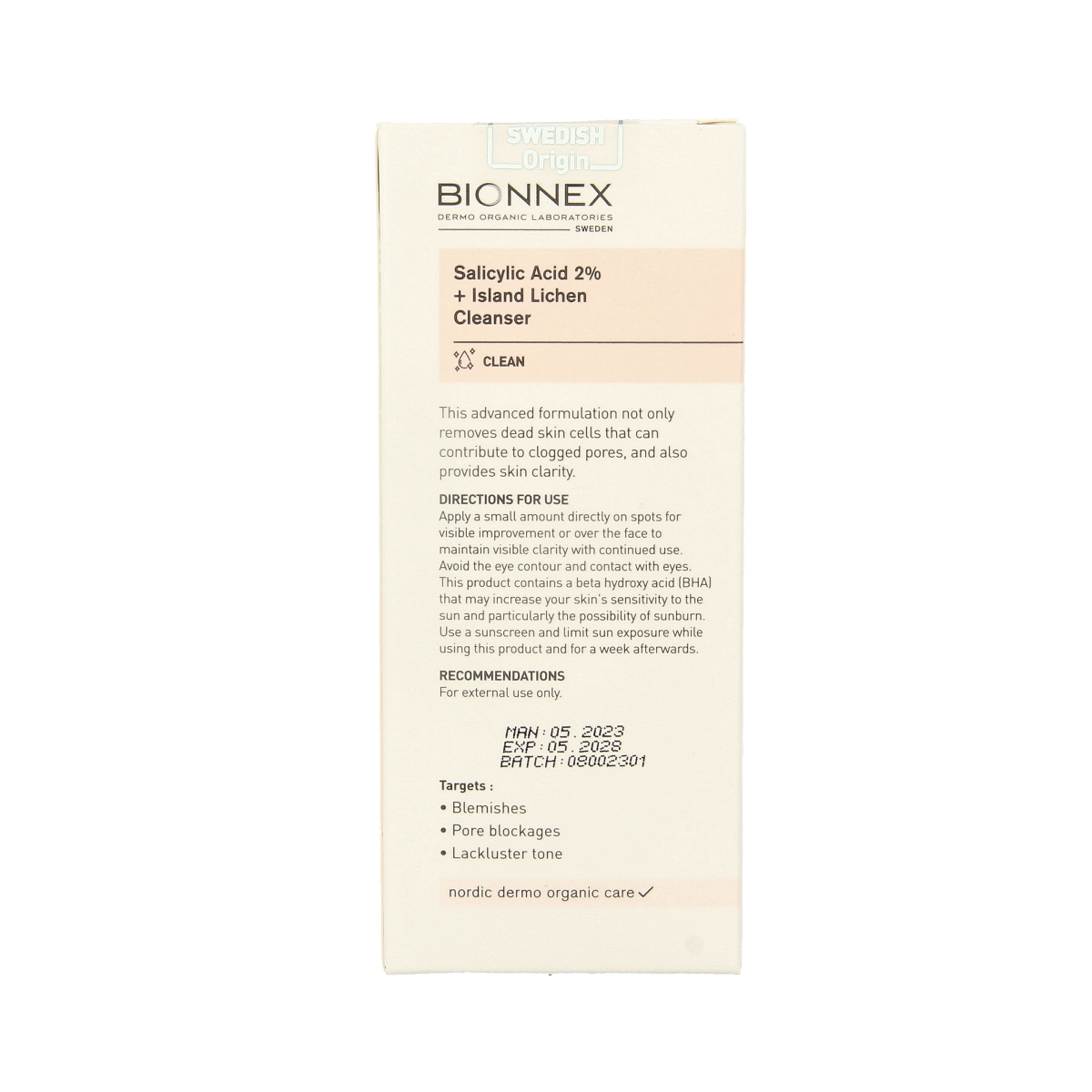 Bionnex Nordea serum salycilic acid 30.00 Milliliter