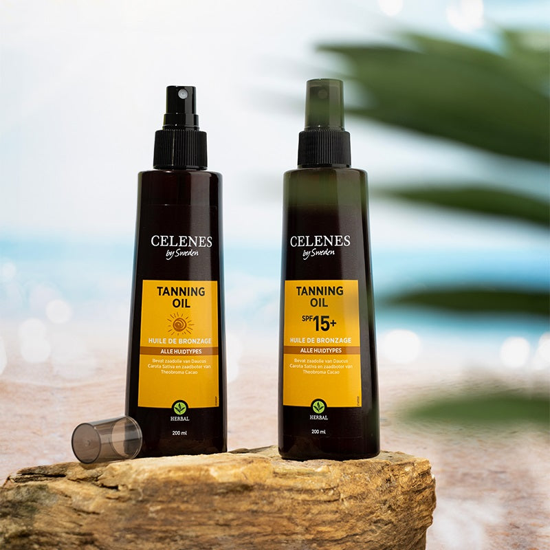 Celenes Herbal tanning oil SPF15+ 200 Milliliter