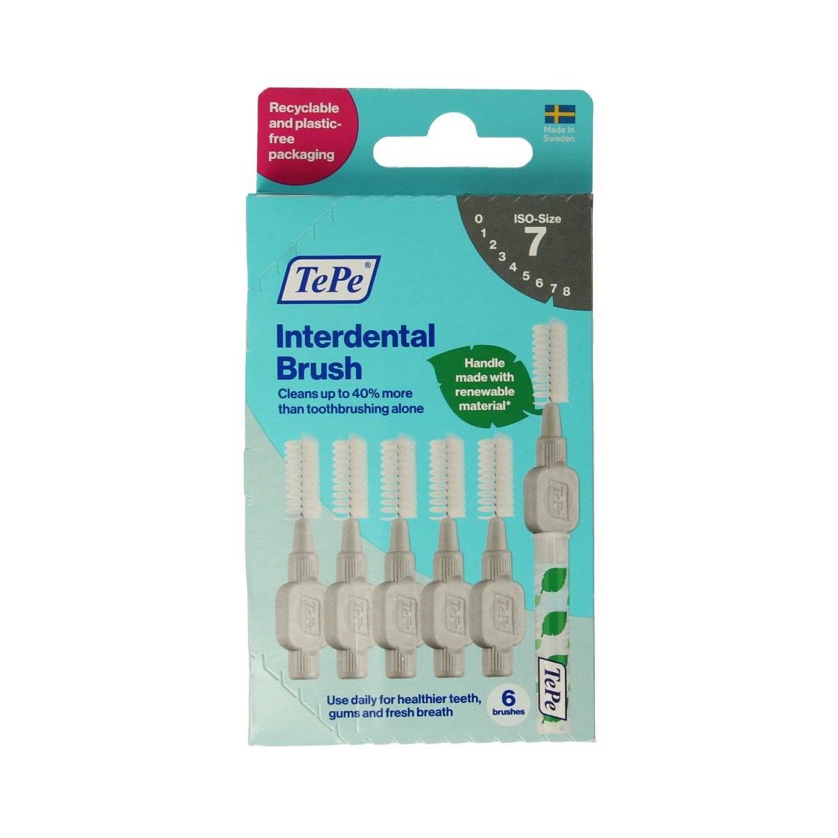 TePe Interdentale ragers original grijs 1.3mm maat 7 6.00 Stuks