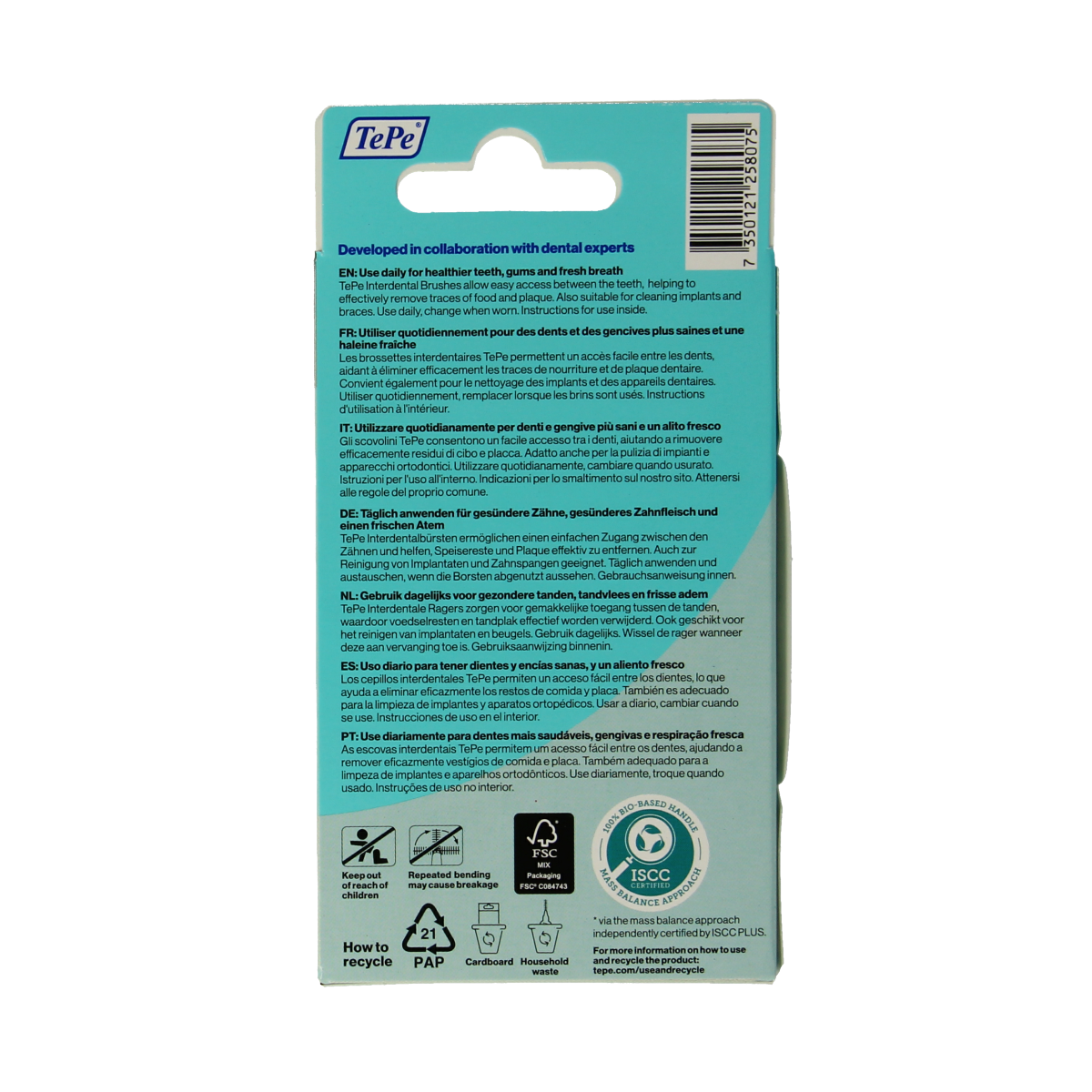 TePe Interdentale ragers original grijs 1.3mm maat 7 6.00 Stuks