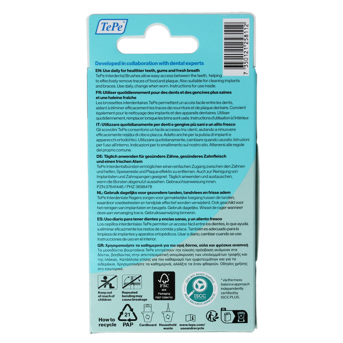 TePe Interdentale ragers original zwart 1,5mm maat 8 6.00 Stuks
