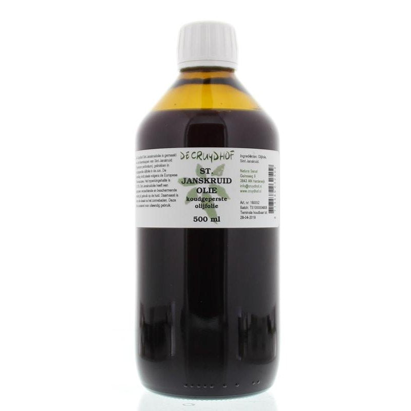 Cruydhof Sint Janskruid olie met olijfolie 500 Milliliter