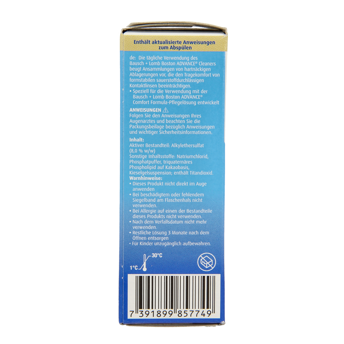 Bausch & Lomb Boston cleaner lenzenvloeistof 30.00 Milliliter