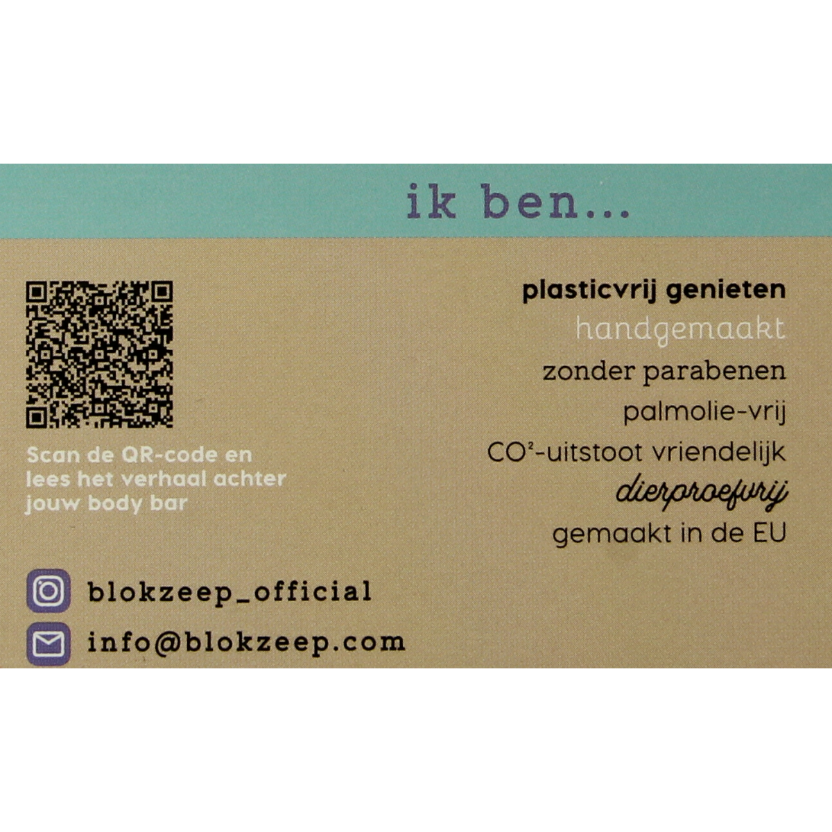 Blokzeep Body bar lavendel 100.00 Gram