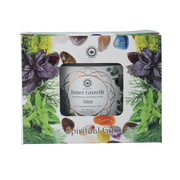 Green Tree Gemstone candle inner growth mint 256 Gram
