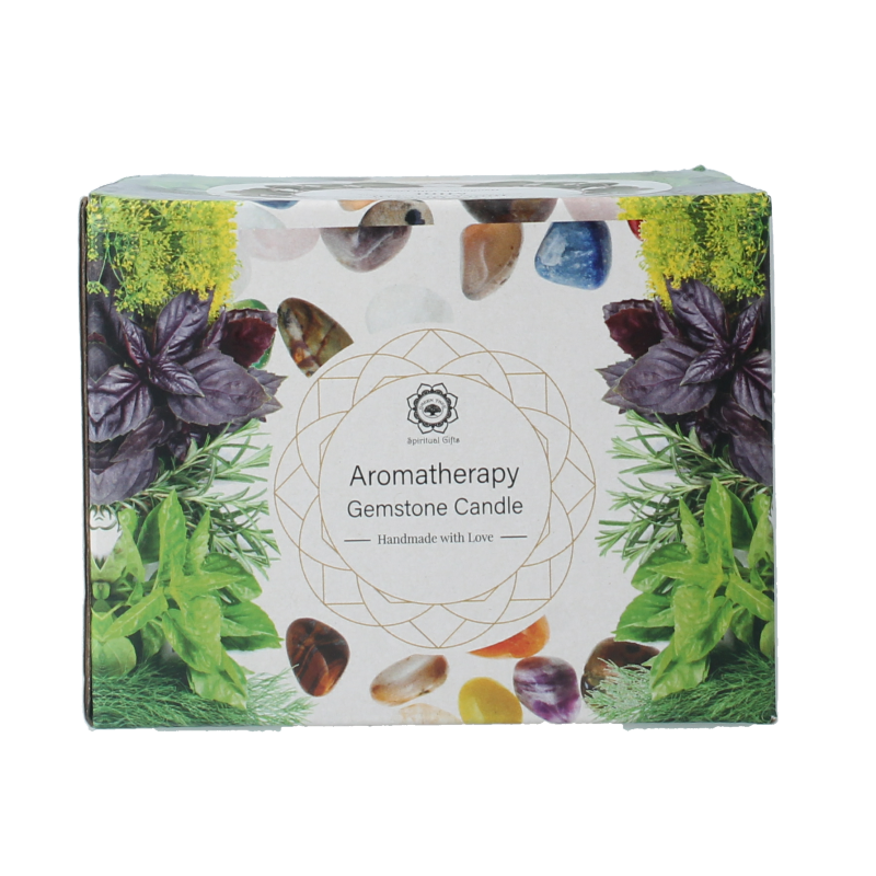 Green Tree Gemstone candle inner growth mint 256 Gram