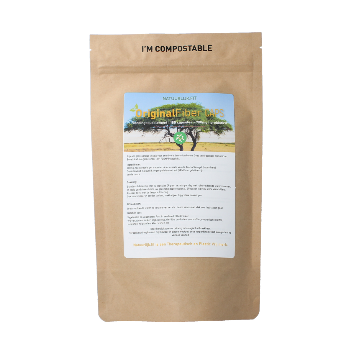 Natuurlijk.fit OriginalFiber 180.00 Capsules