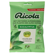 Ricola Eucalyptus suikervrij 75.00 Gram