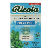 Ricola Fresh mint suikervrij doosje 50.00 Gram