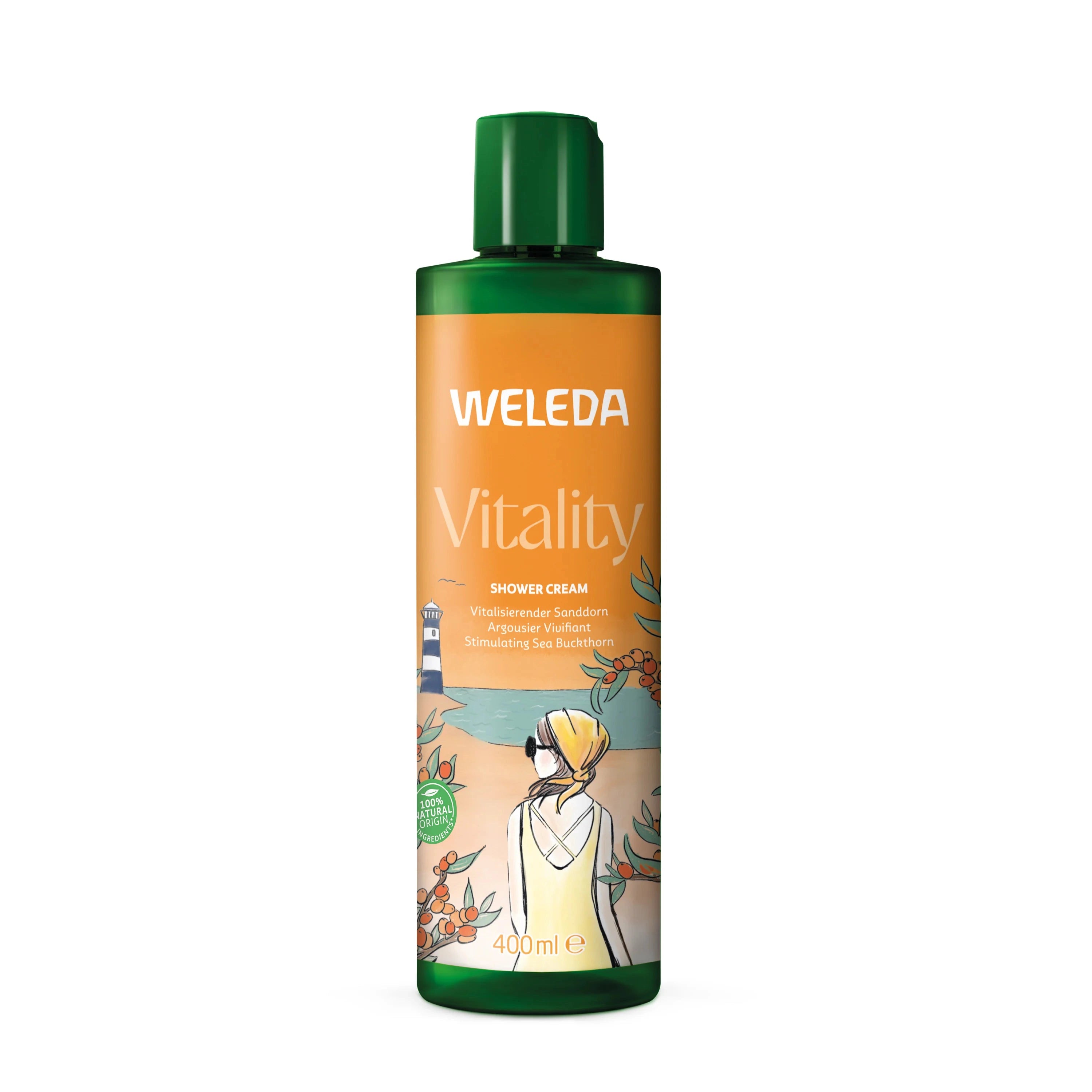 Weleda Vitality shower cream sea buckthorn organic 400 Milliliter