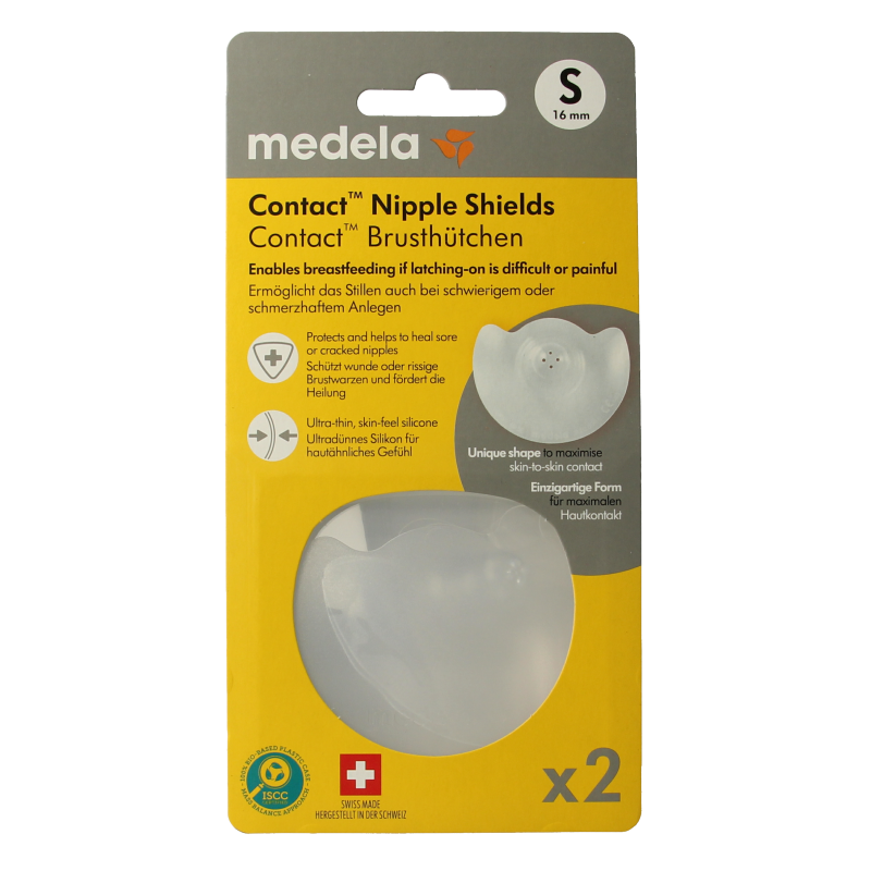 Medela Contact tepelhoedjes maat S 1 Paar