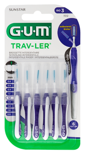 GUM Trav-ler ragers 1.2 mm paars 6 Stuks