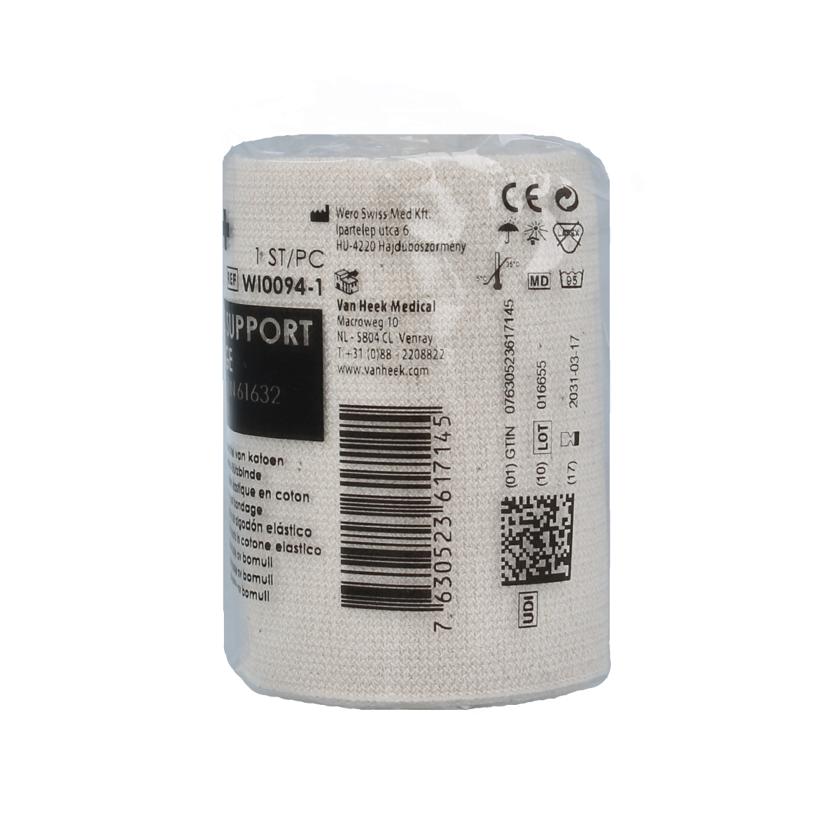 Heka Ideaal elastic support bandage 5m x 8cm 1.00 Rol
