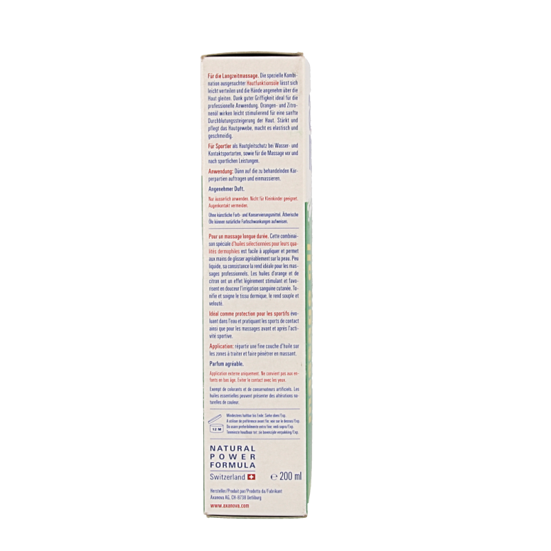 Axanova Massage olie  200 Milliliter