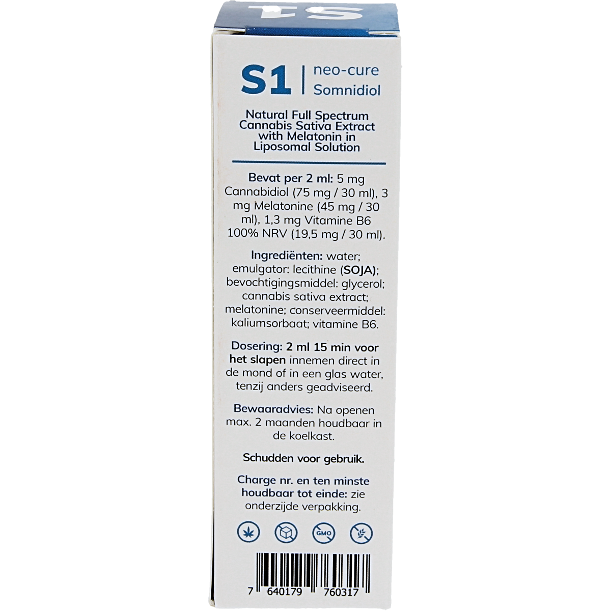 Neo Cure S1 Somnidiol liposomale CBD / Melatonine / B6 30.00 Milliliter