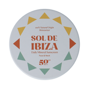 Sol De Ibiza Zonnebrandcrème voor gezicht & nek SPF50 35.00 Gram