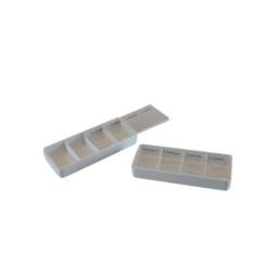 Blockland Tablettendoosje transparant 4 vaks 108 x 45 x 16mm 1 Stuks
