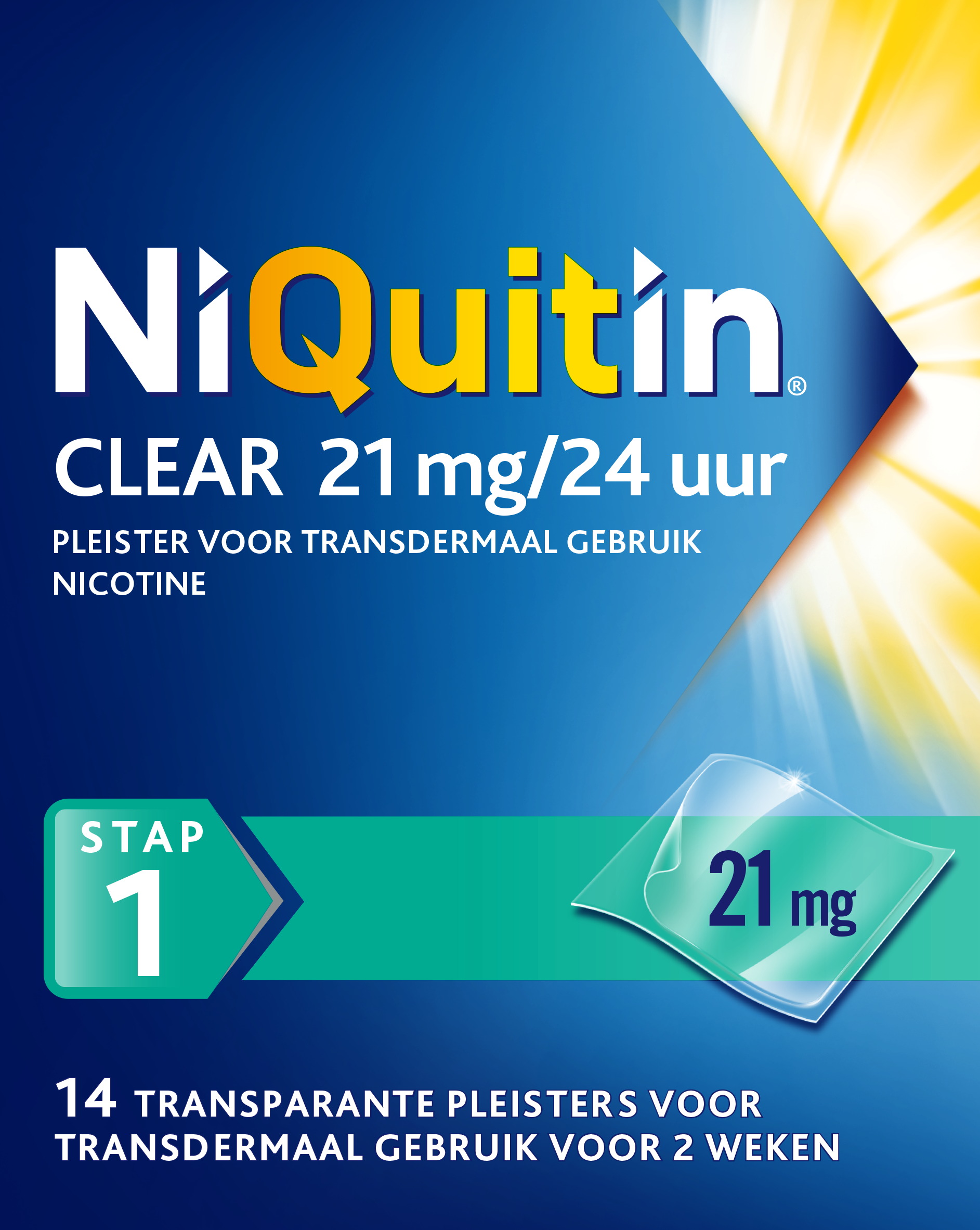 Niquitin Stap 1 21mg 14.00 Stuks