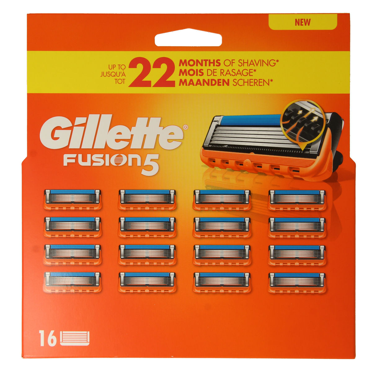 Gillette Fusion manual blades 16.00 Stuks